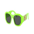 VERSACE Unisex Sunglasses VK4429U Kids - Frame color: Fluo Green, Lens color: Dark Grey