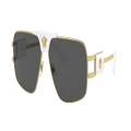 VERSACE Man Sunglasses VE2251 - Frame color: Gold, Lens color: Dark Grey