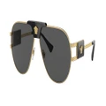 VERSACE Man Sunglasses VE2252 - Frame color: Gold, Lens color: Dark Grey