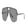 TOM FORD Man Sunglasses FT1003 - Frame color: Brown Light, Lens color: Grey Grad