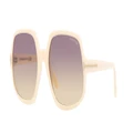 TOM FORD Woman Sunglasses FT0992 - Frame color: Ivory, Lens color: Purple Mirror
