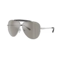MICHAEL KORS Woman Sunglasses MK9037M Bleecker - Frame color: Silver, Lens color: Silver Mirror