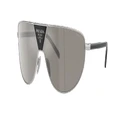 PRADA Man Sunglasses PR 69ZS - Frame color: Silver, Lens color: Light Grey Mirror Silver