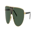 PRADA Man Sunglasses PR 69ZS - Frame color: Gold, Lens color: Green
