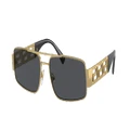 VERSACE Man Sunglasses VE2257 - Frame color: Gold, Lens color: Dark Grey