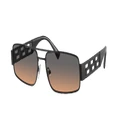 VERSACE Man Sunglasses VE2257 - Frame color: Matte Black, Lens color: Orange Gradient Light Grey
