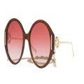 GUCCI Woman Sunglasses GG1202S - Frame color: Brown, Lens color: Red