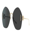 GUCCI Woman Sunglasses GG1203S - Frame color: Gold, Lens color: Grey