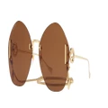 GUCCI Woman Sunglasses GG1203S - Frame color: Gold, Lens color: Brown