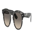 OLIVER PEOPLES Unisex Sunglasses OV5473SU Nino - Frame color: Charcoal Tortoise, Lens color: Clear Gradient Grey