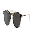 OLIVER PEOPLES Unisex Sunglasses OV5483M Eduardo - Frame color: DTB/Beige Silk/Brushed Gold, Lens color: Grey