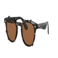OLIVER PEOPLES Unisex Sunglasses OV5485M Jep - Frame color: Charcoal Tortoise, Lens color: Persimmon