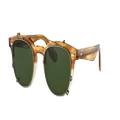 OLIVER PEOPLES Unisex Sunglasses OV5485M Jep - Frame color: Honey VSB, Lens color: Green
