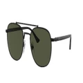 PERSOL Unisex Sunglasses PO1006S - Frame color: Black, Lens color: Green