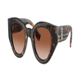 BURBERRY Woman Sunglasses BE4390 Meadow - Frame color: Dark Havana, Lens color: Brown Gradient