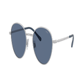 POLO RALPH LAUREN Man Sunglasses PH3144 - Frame color: Semi-Shiny Silver, Lens color: Blue
