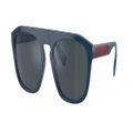 BURBERRY Man Sunglasses BE4396U Wren - Frame color: Blue, Lens color: Dark Grey Ar Blue Ext