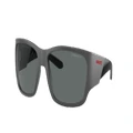 ARNETTE Man Sunglasses AN4324 Lil' Snap - Frame color: Matte Grey, Lens color: Polarized Grey