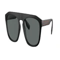 BURBERRY Man Sunglasses BE4396U Wren - Frame color: Matte Black, Lens color: Dark Grey Polar