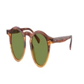 OLIVER PEOPLES Unisex Sunglasses OV5504SU OP-13 Sun - Frame color: Dark Amber Gradient, Lens color: Green C
