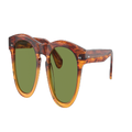 OLIVER PEOPLES Unisex Sunglasses OV5509SU Rorke - Frame color: Dark Amber Gradient, Lens color: Green C