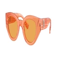 BURBERRY Woman Sunglasses BE4390 Meadow - Frame color: Orange, Lens color: Orange
