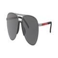 PRADA LINEA ROSSA Man Sunglasses PS 51XS - Frame color: Gunmetal, Lens color: Grey Mirror Black