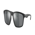 ARMANI EXCHANGE Man Sunglasses AX4122S - Frame color: Matte Black, Lens color: Light Grey Mirror Black