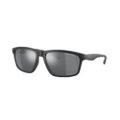 ARMANI EXCHANGE Man Sunglasses AX4122S - Frame color: Matte Black, Lens color: Light Grey Mirror Black