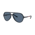 ARMANI EXCHANGE Man Sunglasses AX4133S - Frame color: Matte Blue, Lens color: Dark Blue