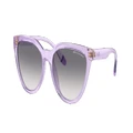 ARMANI EXCHANGE Woman Sunglasses AX4130SU - Frame color: Shiny Transparent Purple, Lens color: Clear Gradient Blue