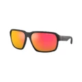 ARMANI EXCHANGE Man Sunglasses AX4131SU - Frame color: Matte Black, Lens color: Dark Violet Mirror Red