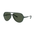 ARMANI EXCHANGE Man Sunglasses AX4133S - Frame color: Matte Green, Lens color: Dark Green Polarized