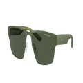 ARMANI EXCHANGE Man Sunglasses AX2046S - Frame color: Matte Olive, Lens color: Dark Green Polarized