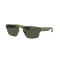 ARMANI EXCHANGE Man Sunglasses AX2046S - Frame color: Matte Olive, Lens color: Dark Green Polarized