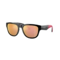 ARMANI EXCHANGE Man Sunglasses AX4115SU - Frame color: Shiny Black, Lens color: Pink Mirror Gold