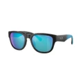 ARMANI EXCHANGE Man Sunglasses AX4115SU - Frame color: Matte Black, Lens color: Green Mirror Light Blue