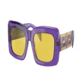 VERSACE Woman Sunglasses VE4444U - Frame color: Transparent Violet, Lens color: Yellow Mirror Internal Silver