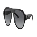 ARMANI EXCHANGE Man Sunglasses AX4126SU - Frame color: Matte Black, Lens color: Polarized Gradient Grey