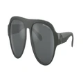 ARMANI EXCHANGE Man Sunglasses AX4126SU - Frame color: Matte Dark Green, Lens color: Light Grey Mirror Black