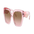ARMANI EXCHANGE Woman Sunglasses AX4125SU - Frame color: Shiny Transparent Pink, Lens color: Pink Gradient Grey