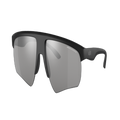 ARMANI EXCHANGE Man Sunglasses AX4123S - Frame color: Matte Black, Lens color: Polar Grey Mirror Silver