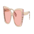 BURBERRY Woman Sunglasses BE4393 Meryl - Frame color: Pink/Check Pink, Lens color: Light Pink