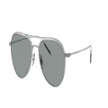 OLIVER PEOPLES Unisex Sunglasses OV1276ST TK-3 - Frame color: Brushed Silver, Lens color: Ash Blue Wash Photochromic