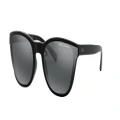 ARMANI EXCHANGE Woman Sunglasses AX4097S - Frame color: Shiny Black, Lens color: Mirror Black