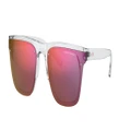 ARMANI EXCHANGE Man Sunglasses AX4098S - Frame color: Shiny Crystal, Lens color: Mirror Red
