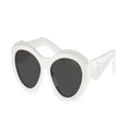PRADA Woman Sunglasses PR 26ZS - Frame color: Talc, Lens color: Dark Grey