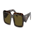 PRADA Man Sunglasses PR 27ZS - Frame color: Loden/Black, Lens color: Dark Brown