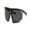 PRADA LINEA ROSSA Man Sunglasses PS 07YS - Frame color: Black Rubber, Lens color: Dark Grey