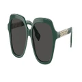 BURBERRY Woman Sunglasses BE4389 Joni - Frame color: Green, Lens color: Dark Grey